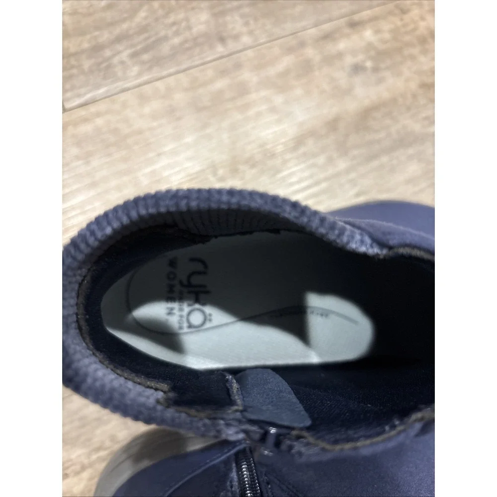 Ryka‎ Side-Zip Water-Repellent Sneaker Boots Noelle Next Academy Blue 8 1/2